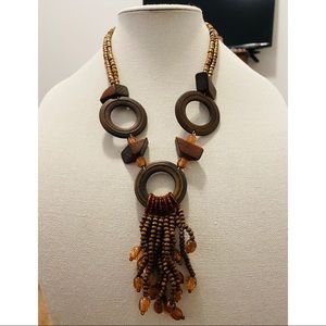 Vintage wood necklace